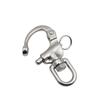 Stainless steel 316 ring rotating spring release buckle, hand pulled quick release release release buckle, marine yacht accessor