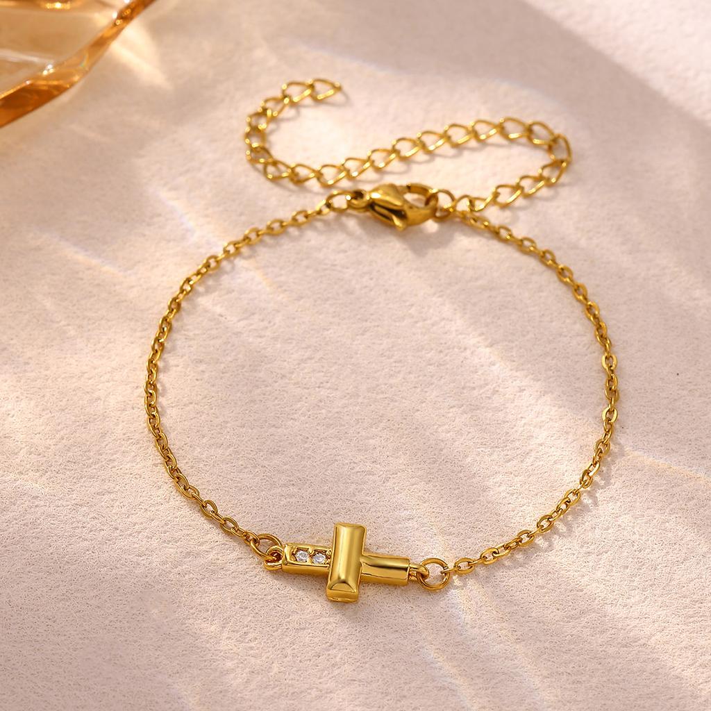Minimalist Gold Color Evil Eye Bracelet With Star Pendant For Women Waterproof Stainless Steel Chain Hand Jewelry Summer Gifts
