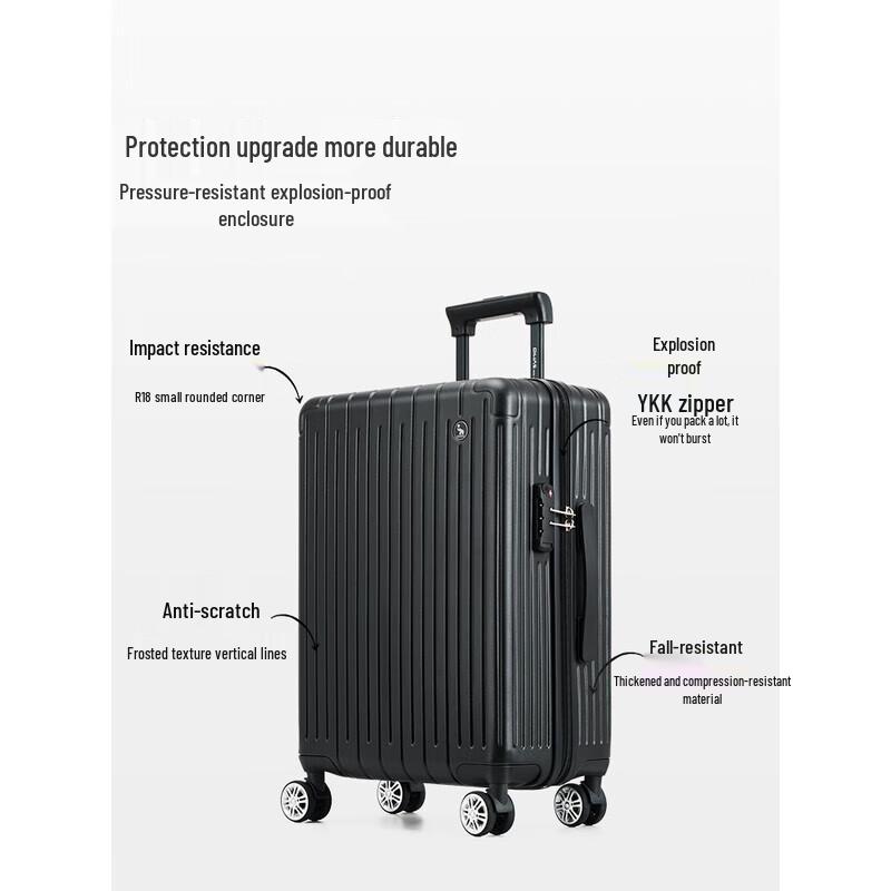 OIWAS Men s Lightweight Travel Suitcase 26 Inch