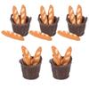 FRCOLOR Miniature Dollhouse Bread Food Samples of (Set 5)