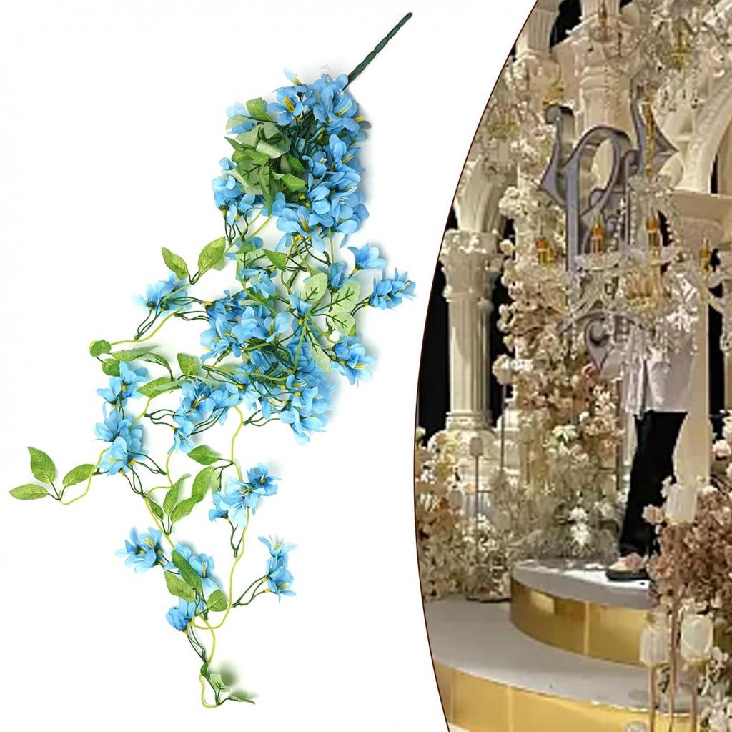 Artificial Hanging Vine DIY Fake Morning Glory Garden