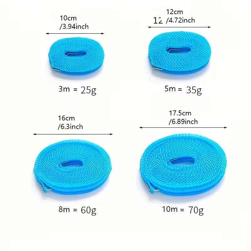 Windproof Clothesline Non Slip Portable Laundry Rope Indoor Outdoor Punch Free Clothesline for Travel Camping Balcony Home Use