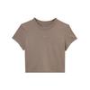 Sportswear AS W NSW NK CHLL KNT CRP Chill Knit Fashion Breathable Short Sleeve Regular T-Shirt Women Tops Brown HF9539233