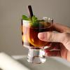 Cold Extraction Glass Cup 240ML Household Water Cup Minimalist Beverage Cup Iced Coffee Mug Latte Cups for Cafe Ice Cream Goblet
