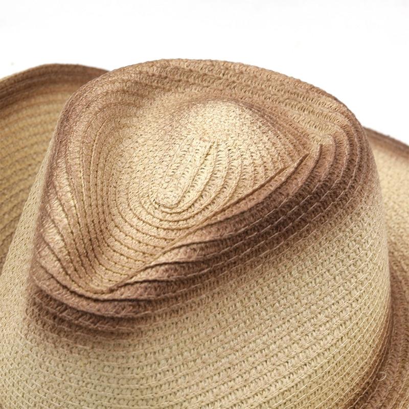 Trendy Unisex Fashion Summer Casual Fashion Beach for Sun Straw Panama Jazz Hat