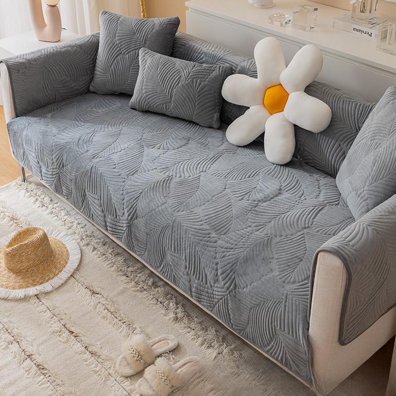 Nordic Simple Pure Cotton Sofa Cushion Four Seasons Universal Cushion Non-Slip High-End Sofa Cover Cover Cloth Cushion Winter