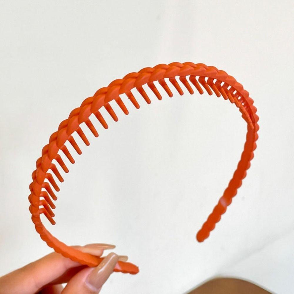 Acrylic Teeth Matte Hair Hoop Korean Style Non-slip Hairband Fashion   Outdoor