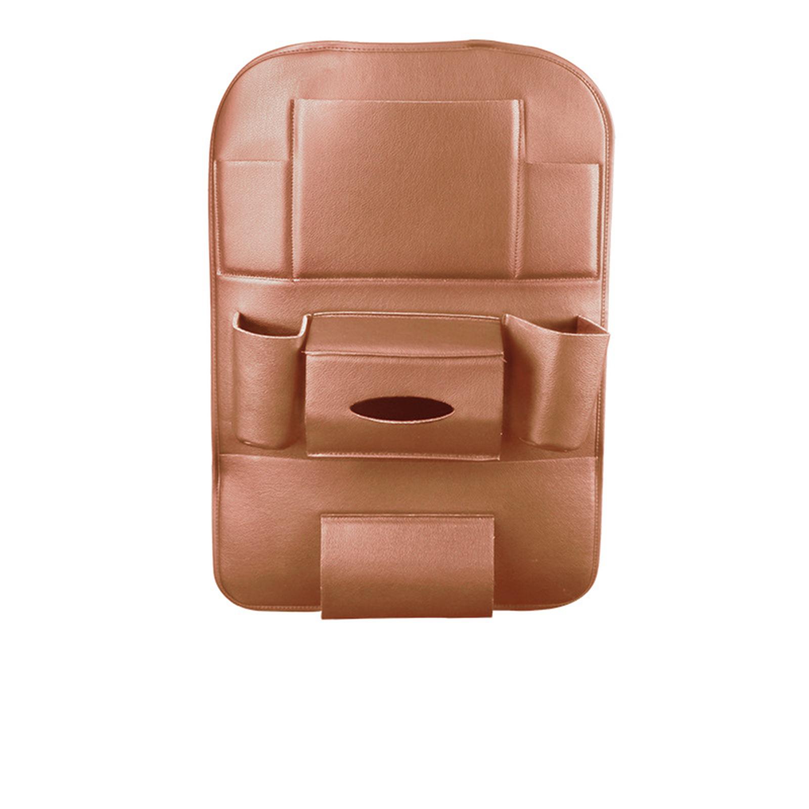 

Сумка для хранения на спинку автомобильного сиденья Многофункциональная подвесная сумка Сумка на спинку автомобильного сиденья Коробка для хранения мобильных телефонов Автомобильные принадлежности One Size светло-коричневого