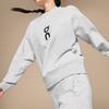 On Club Crew Brand Logo Skin-Friendly Casual Round Neck Lg Sleeve Sweatshirt Women Sweatshirt Meteor-Gray 1WE10471756
