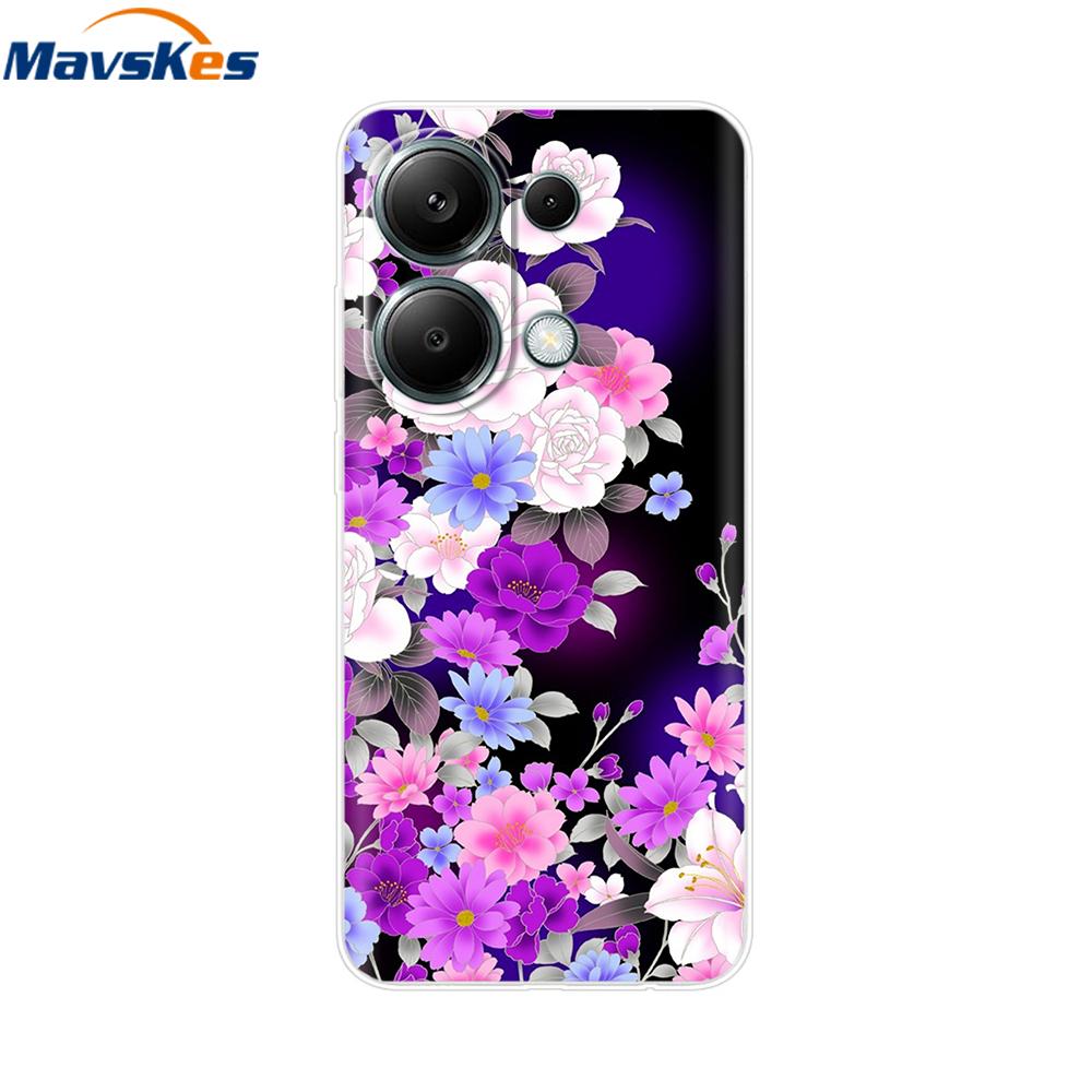 For Poco M6 Pro Case For Xiaomi Poco M6 Pro 4G Cover Fundas Coque Camera Protector Soft Silicone Phone Back Case For Poco M6 Pro