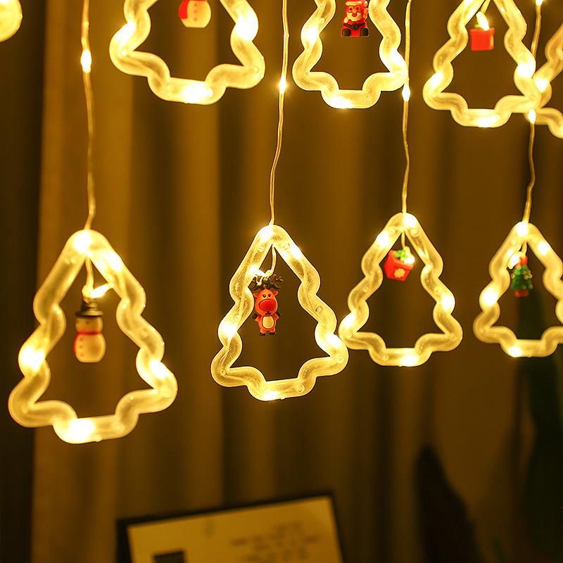 Creative LED Christmas Curtain Lights: Indoor Flashing Decorations