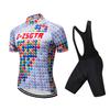 2026 Cycling  Short Sleeve Jersey Bike Men Summer Road Cycling Clothing Breathable Racing Cycling Jersey Sets Sponge Cushion For