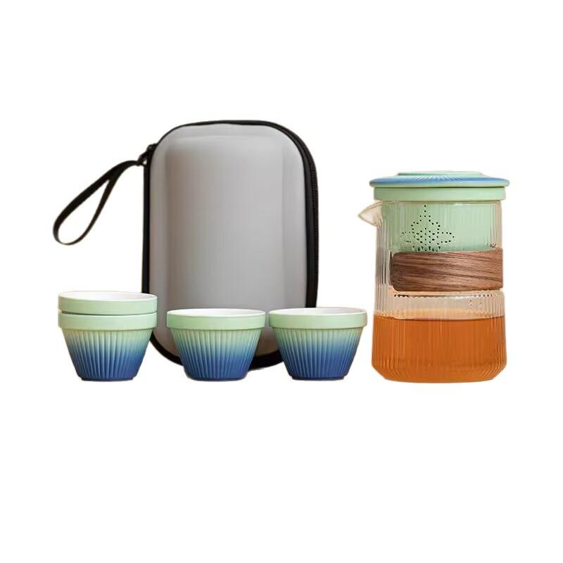 Portable Travel Tea Set Small Set Simple Outdoor Teapot Teacup Simple Modern Women'S Camping Express Cup