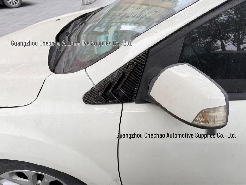 Hatchback Ford Focus 05-15 Front Triangular Window Louvers - Mustang Style Exterior Decoration