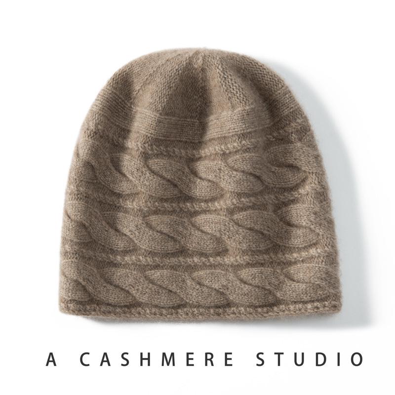 Women's 100% Cashmere Hat - Soft, Warm, Stylish, Versatile, Autumn/Winter Headwear.