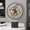 Modern Globe Sculpture - Stainless Steel Multi-Dimensional Home Office Decor, Perfect Gift for Art Lovers (S)