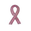 Squisita Spilla a Diamante con Nastro Rosa: Spilla alla moda per la consapevolezza dell'AIDS