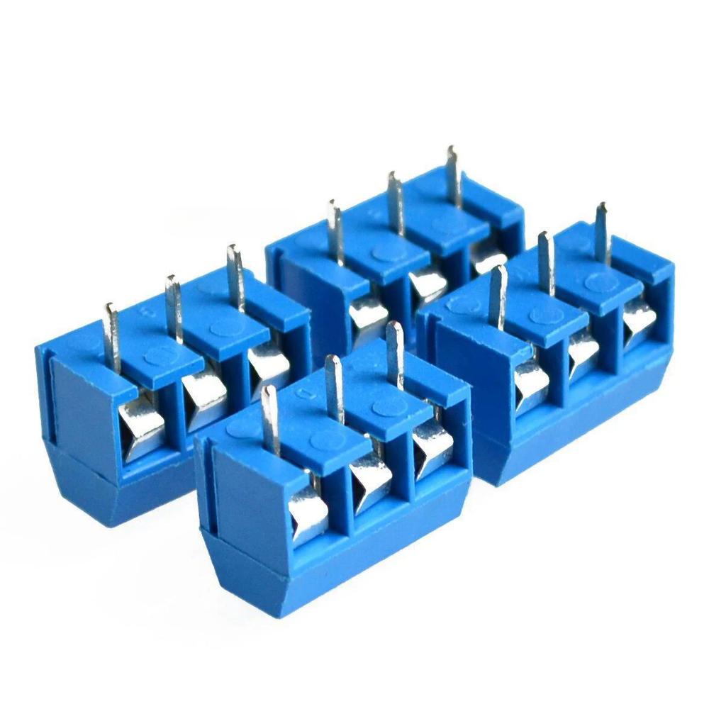 10PCS KF301 3 Pin Screw  Connector 5mm Pitch 5.08-301-3P 301-3P 3pin