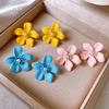 Sweet Color Flower Pearl Stud Earrings Internet Celebrity Fashion Trend Earrings Commuter Versatile Small Fresh Earrings Women