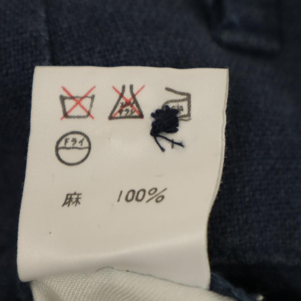 RALPH RALPH LAUREN linnen tack Tapered broek 7 Marineblauw Dames Gebruikt