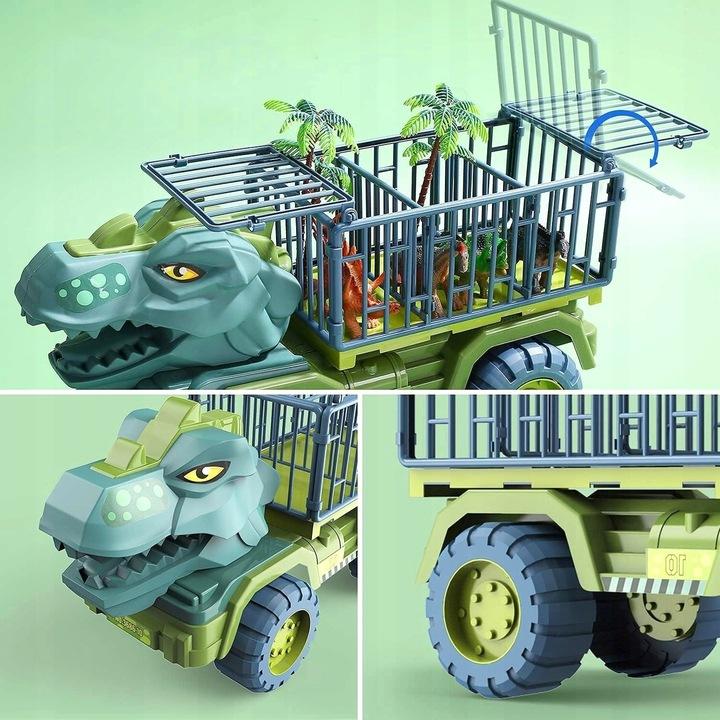 Duża Ciężąrówka Dinozaur Samochód T-Rex Tir Dinozaury Transport