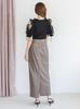 Stretch Leather Tight Skirt SWFS254285MOC0