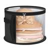 New with Handle Hat Storage Bucket Foldable Round Hat Storage Bag Wear-Resistant Clear Hat Box Circular Brim Hat