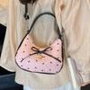 Polka Dot Bow Shoulder Bag Y2K Hobo Bag Vintage Underarm Bag  Ladies