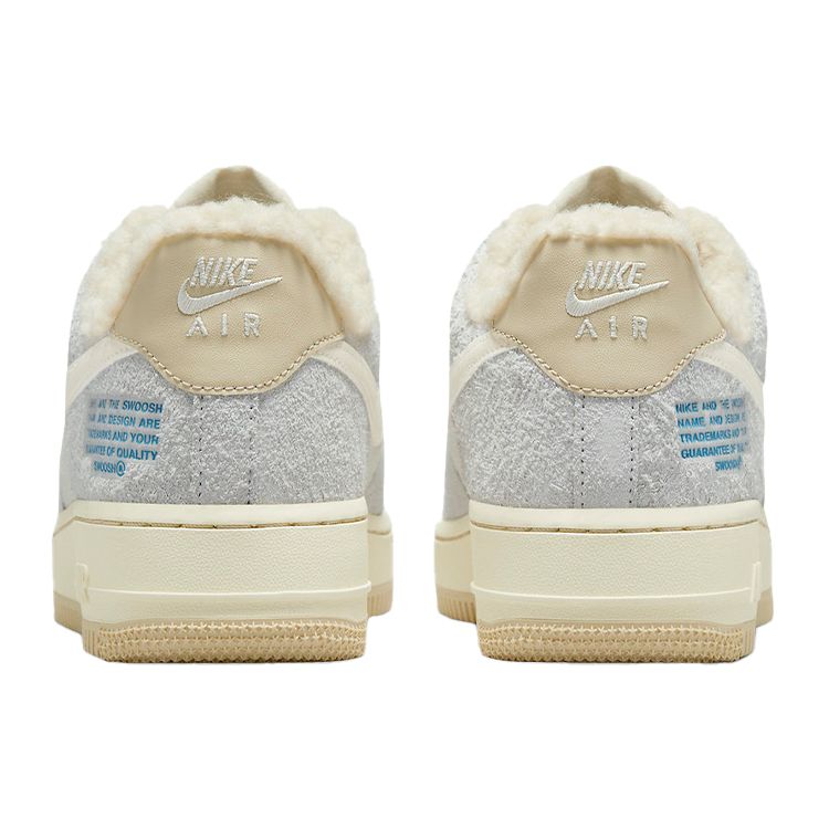 Nike Air Force 1 07 LV8 Photon Dust Sherpa Women Sneakers Cream Pale-Ivory Cashmere DO7195-025