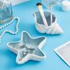 Elegant Coastal Themed Ceramic Dish For Jewelry Storage Makeup Vanity Tabletop Decorative Display Tray