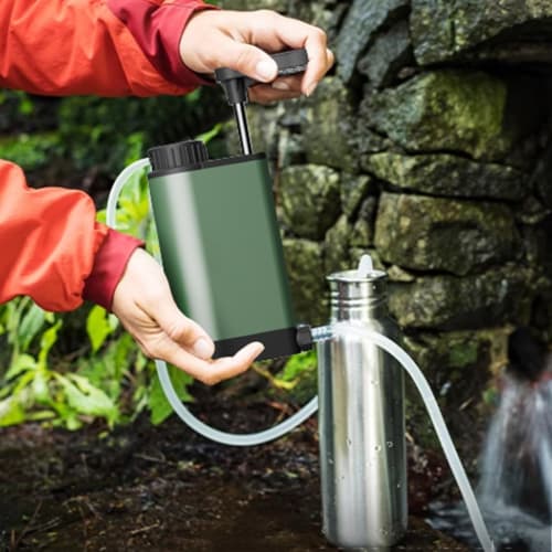 Portable Water Purifier - Recommended by Disaster Preparedness Specialists - Transforms Water Into Fresh Water, Filters with a 0.0001 Micron Filter Sy