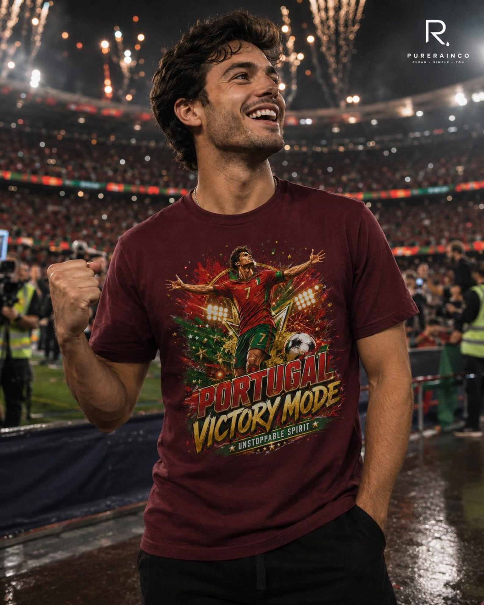 Portugal Victory Mode Shirt, Portuguese Soccer T-Shirt, Unstoppable Spirit Football Gift 4XL