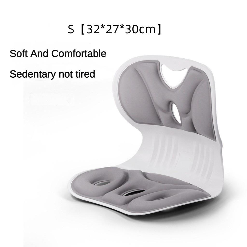 

Офисная поясничная спинка, подушка для сиденья, автомобильная спинка, подушка для защиты поясницы, инструмент для коррекции осанки студента S【32*27*30cm】 серый