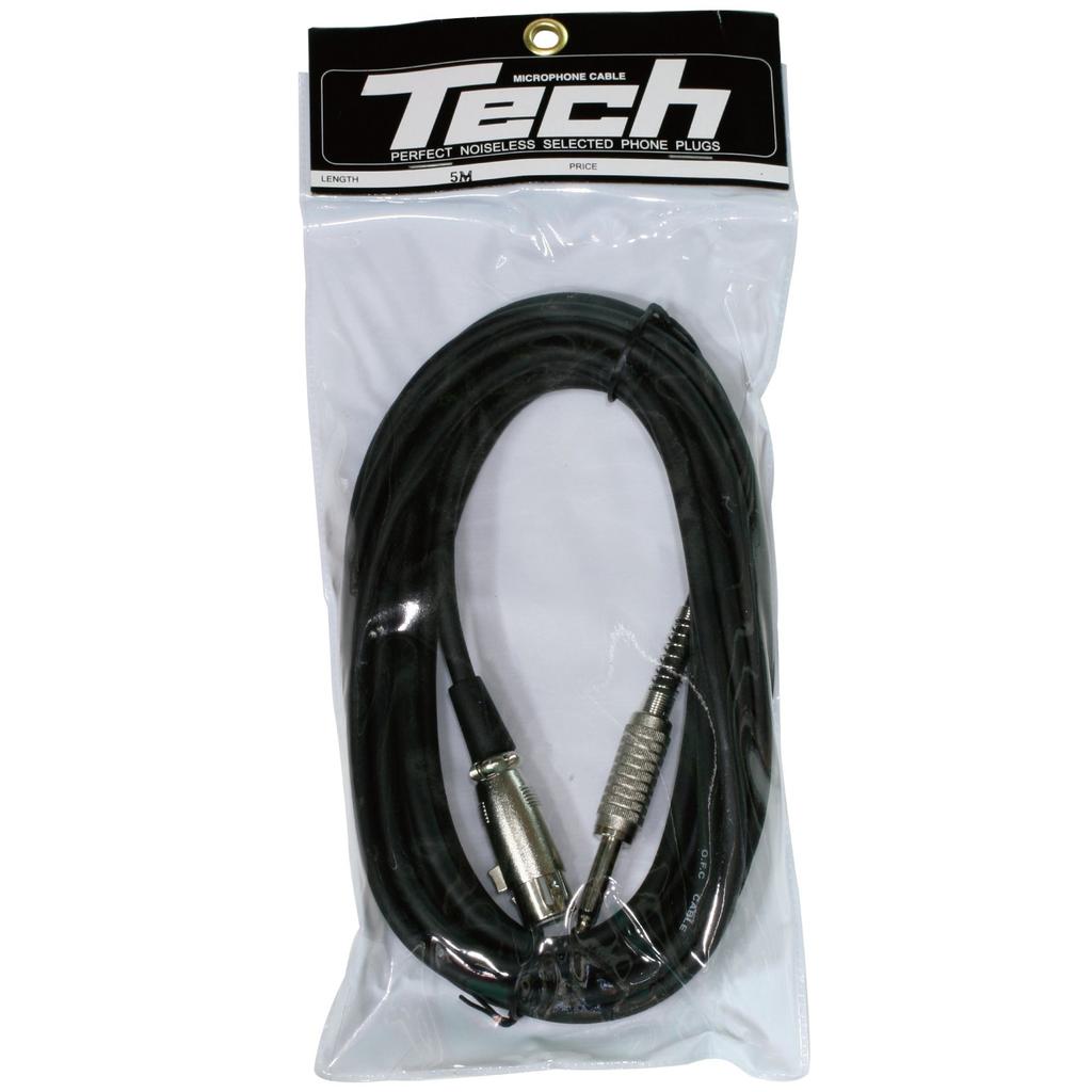 Kikutani TECH Microphone Cable XLR Phone 5m Black (Female) / (Male) TMC-5