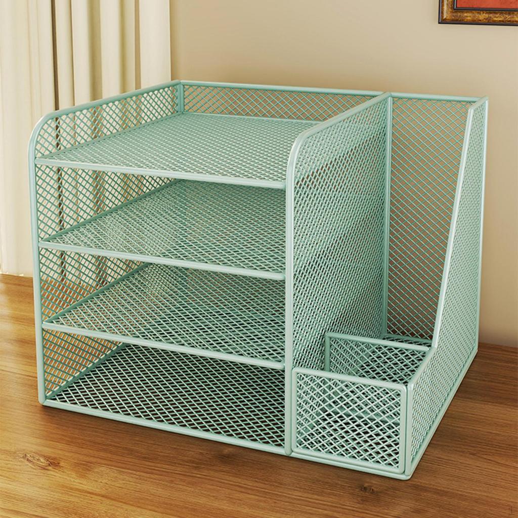 Desktop-Organizer Dokumentenablage Stifthalter Kreative Papierablage Mesh-Datei für