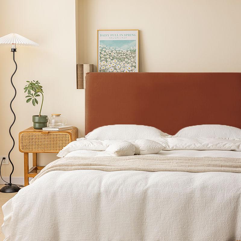 Мягкий велюровый чехол на изголовье кровати, всесторонний, супермягкий, гладкий, стеганый чехол на изголовье, однотонный, пылезащитный чехол на спинку кровати 120cm