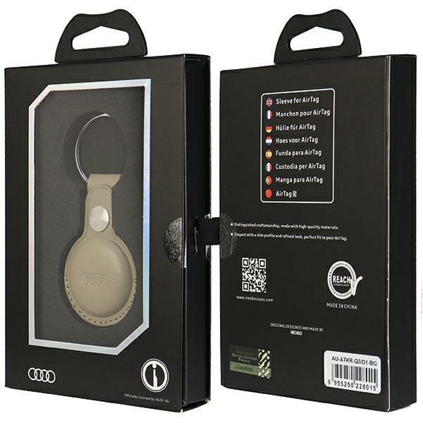 Audi Etui Synthetisches Leder Airtagbeżowy/Beige Au-Atkr-Q3/D1-Bg