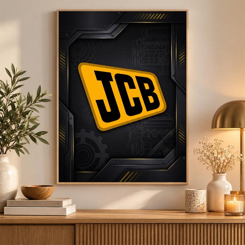 JCB Diamond Painting Kit 5D Full Drill DIY Diamond Mosaic Wall Art Home Decor
