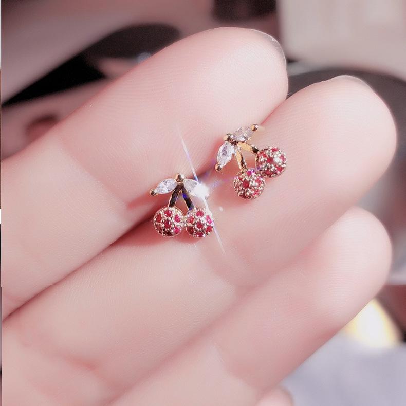 Ear Piercing Earrings for Women's Temperament  Sterling Silver  Simple  Small and Cold Style Earrings