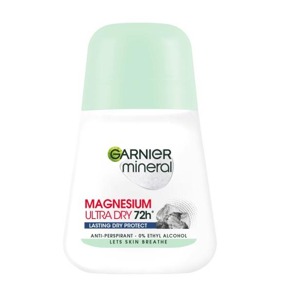 Garnier Mineral Magnesium Ultra-Dry Roll-On Deodorant, 50ml Antitranspirant