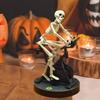 Halloween decoration props, skeleton people riding spinning bikes with lights and music, Halloween party, interior decoration