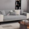 Gray Chenille Non-Slip Sofa Cushions and Backrests for All Seasons
