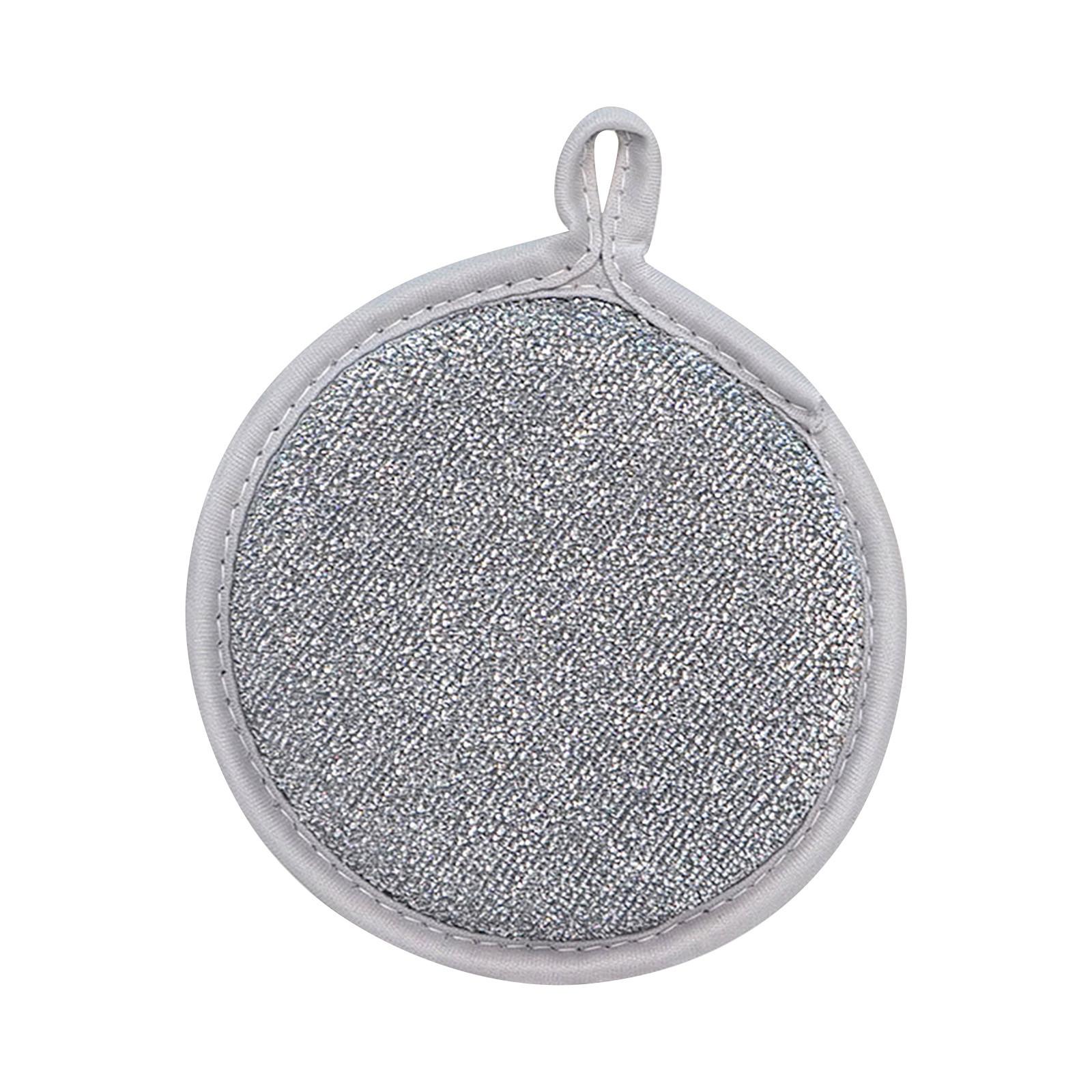 

Многоцелевые проволочные тряпки для мытья посуды для влажной и сухой уборки, проволочные тряпки для мытья посуды, кухонные полотенца для кухни One Size серебряный