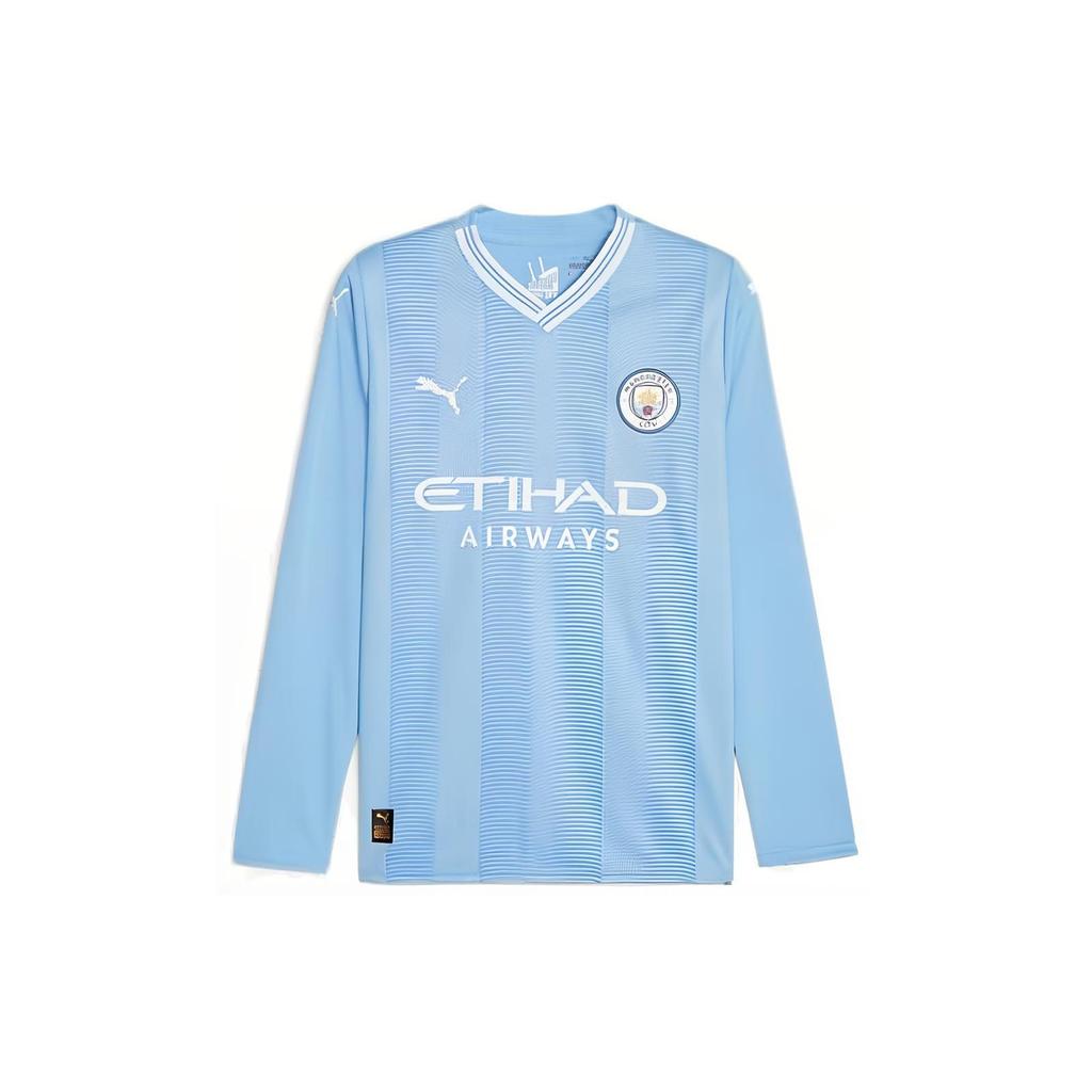 Puma Manchester City Home Jersey Collection Soccer Jerseys Men's Blue Moderate Straight Fit 770439-01