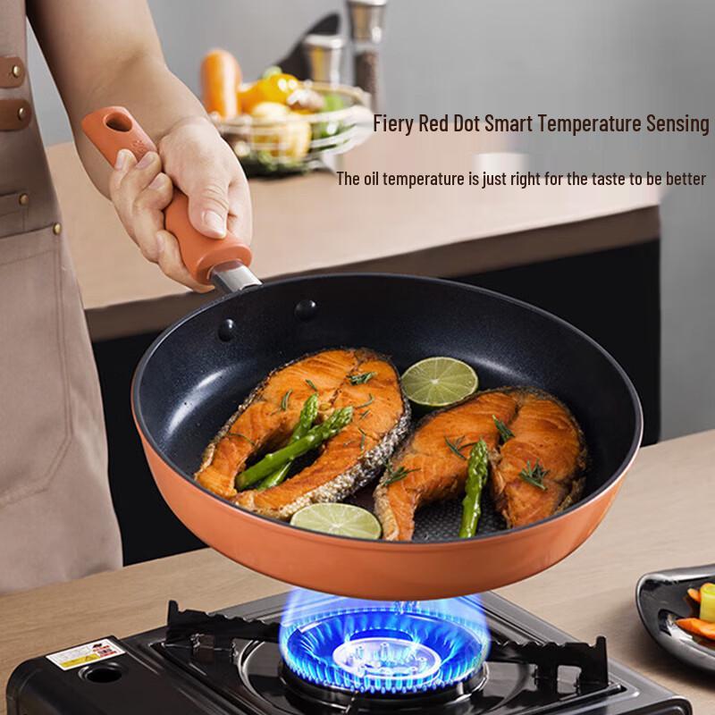Supor Fire Red Dot 28cm Non-Stick Frying Pan