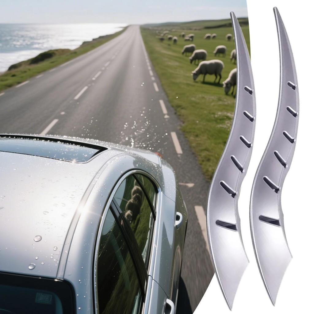 Roof Decoration For Car Vehicle Roof Ornament Dragon Horn Decorative Auto Accessories 2 Pieces For Truck Sedan SUV RV Halloween