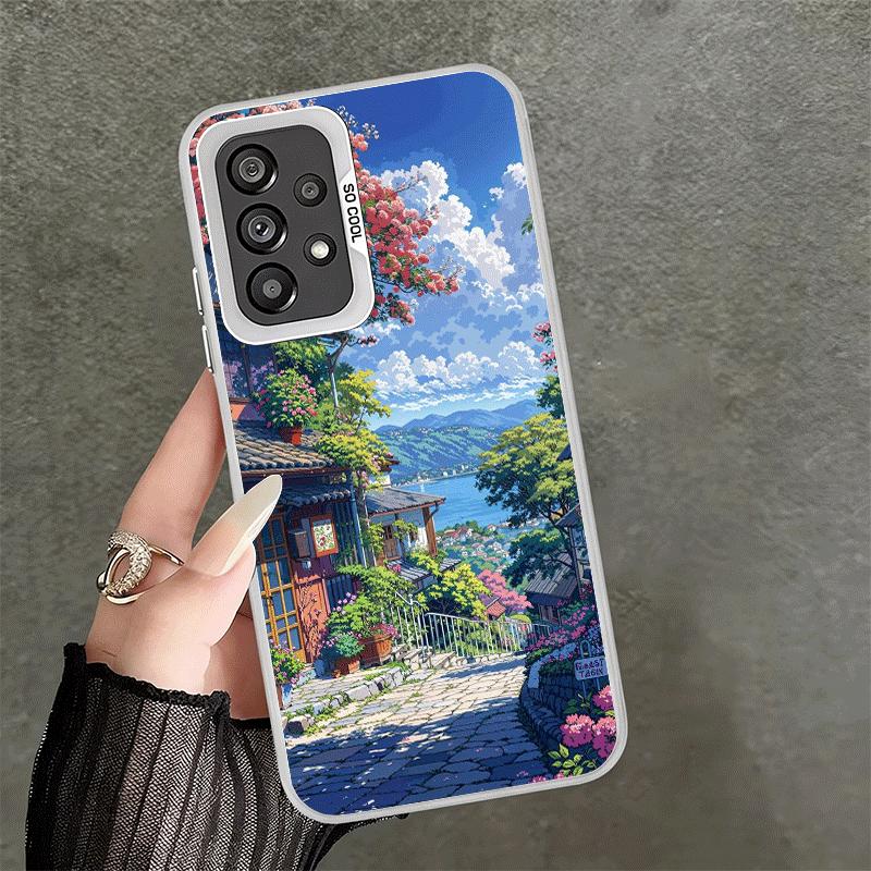 Anime Aesthetic Scenery Soft Phone Case for Samsung A17 A16 A15 A14 A13 A57 A56 A55 A54 A53 A37 A36 A35 A34 A33 A26 A25 A24 A23
