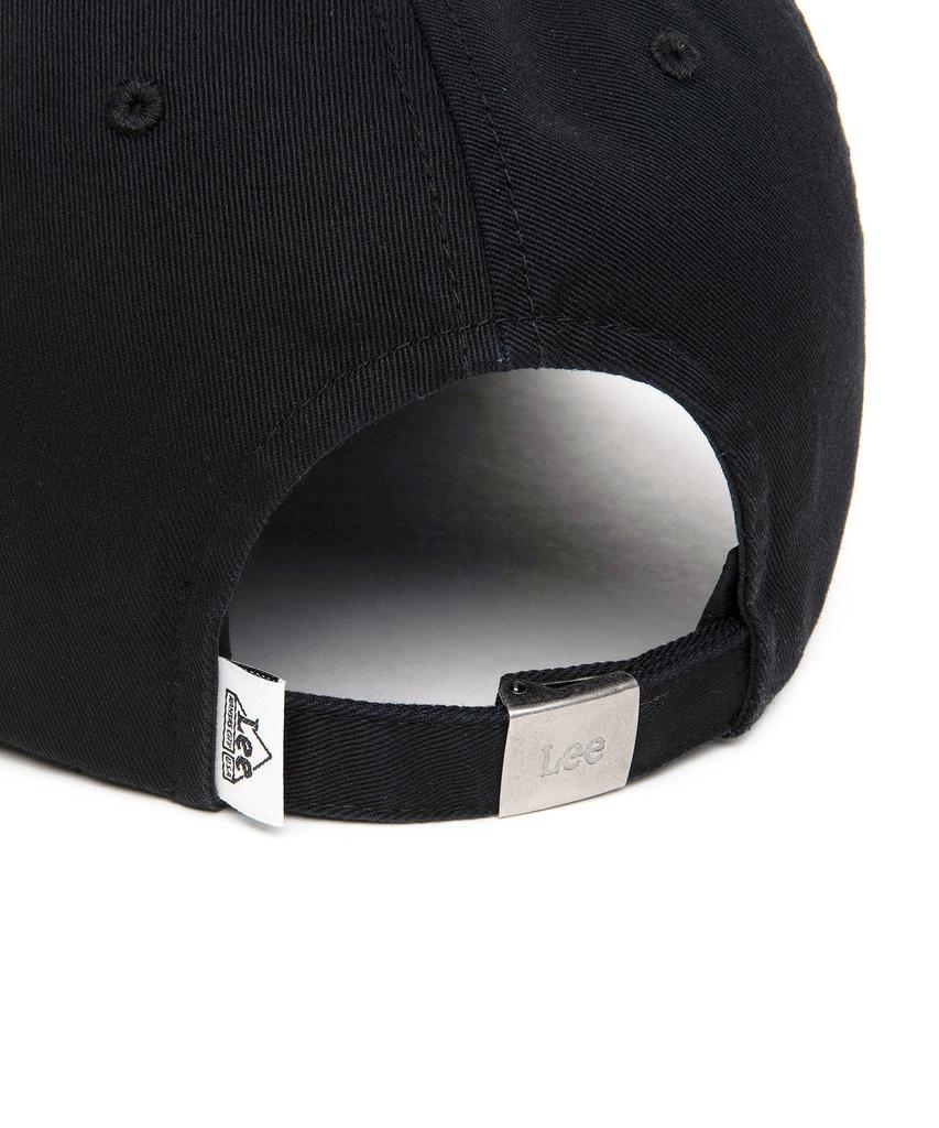 LEE Drawing Stitch Cotton Ball Cap Black
