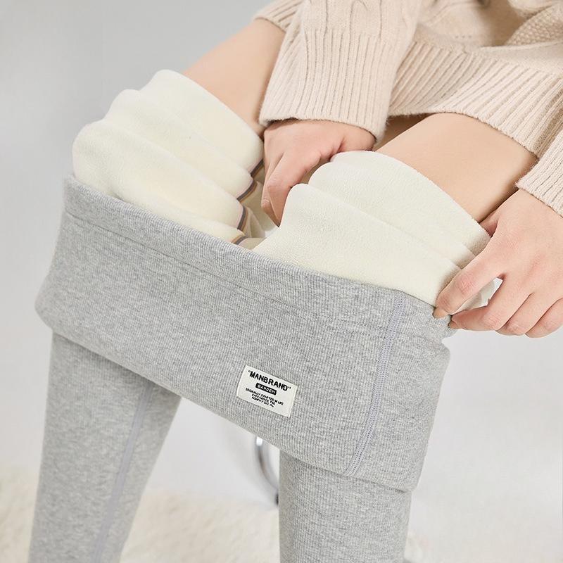 Maternity Leggings Winter Pregnancy Pants Outdoor Wear Fleece Lined Thick Warm Cotton Trousers