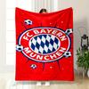 Red Soccer Designed Flannel blanket for bedroom, living room, sofa, and nap